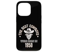 Cadeau d'anniversaire Western pour garçon Les Meilleurs Cowboys sont nés en 1950 Coque pour iPhone 13 Pro