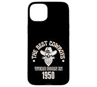 Cadeau d'anniversaire Western pour garçon Les Meilleurs Cowboys sont nés en 1950 Coque pour iPhone 15 Plus