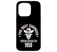 Cadeau d'anniversaire Western pour garçon Les Meilleurs Cowboys sont nés en 1950 Coque pour iPhone 15 Pro