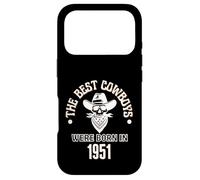 Cadeau d'anniversaire Western pour garçon Les Meilleurs Cowboys sont nés en 1951 Coque pour iPhone 17 Pro