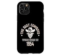 Cadeau d'anniversaire Western pour garçon Les Meilleurs Cowboys sont nés en 1954 Coque pour iPhone 11 Pro