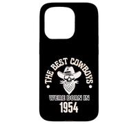 Cadeau d'anniversaire Western pour garçon Les Meilleurs Cowboys sont nés en 1954 Coque pour iPhone 15 Pro