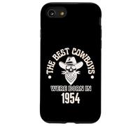 Cadeau d'anniversaire Western pour garçon Les Meilleurs Cowboys sont nés en 1954 Coque pour iPhone SE (2020) / 7/8