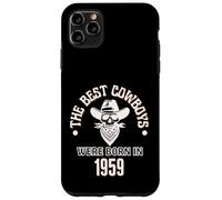 Cadeau d'anniversaire Western pour garçon Les Meilleurs Cowboys sont nés en 1959 Coque pour iPhone 11 Pro Max
