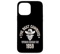Cadeau d'anniversaire Western pour garçon Les Meilleurs Cowboys sont nés en 1959 Coque pour iPhone 13 Pro Max