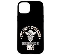 Cadeau d'anniversaire Western pour garçon Les Meilleurs Cowboys sont nés en 1959 Coque pour iPhone 15 Plus