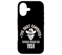 Cadeau d'anniversaire Western pour garçon Les Meilleurs Cowboys sont nés en 1959 Coque pour iPhone 17