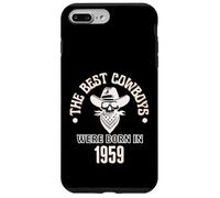 Cadeau d'anniversaire Western pour garçon Les Meilleurs Cowboys sont nés en 1959 Coque pour iPhone 7 Plus/8 Plus