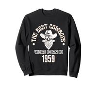 Cadeau d'anniversaire Western pour garçon Les Meilleurs Cowboys sont nés en 1959 Sweatshirt
