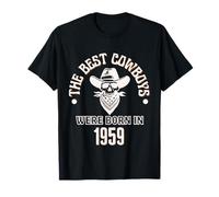 Cadeau d'anniversaire Western pour garçon Les Meilleurs Cowboys sont nés en 1959 T-Shirt