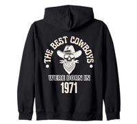 Cadeau d'anniversaire Western pour garçon Les Meilleurs Cowboys sont nés en 1971 Sweat à Capuche