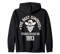 Cadeau d'anniversaire Western pour garçon Les Meilleurs Cowboys sont nés en 1993 Sweat à Capuche