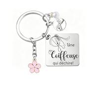 Cadeau Danseuse/Chanteuse/Coiffeur/Coiffeuse/Esthéticienne Porte-Clés Personnalisé Cadeau Unique pour Collègue de Travail, Ami, Famille Porte Clef Idéal Cadeaux Noël,Anniversaire