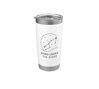 Cadeau d'astrologie Born Under the Stars pour les fans Gobelet isotherme en acier inoxydable double paroi