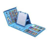 Cadeau de 208 crayons de couleur - Ensemble de dessin avec crayons de couleur, pinceaux et articles de papeterie pour | Polyvalent pour peinture et artisanat pour projets Ar