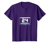 Cadeau de 24e Anniversaire : Mise à Niveau complète du Jeu T-Shirt, Enfant, Violet, 2 Ans