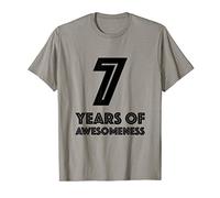 Cadeau de 7e anniversaire Chemise 7 ans Garçon Fille Fils T-Shirt