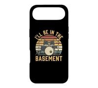 Cadeau de Batterie Vintage I'll Be in The Basement Drumming Lover Coque pour iPhone Air
