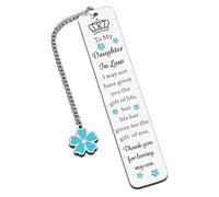 Cadeau de belle-fille pour Noël, anniversaire, mariage de la part de belle-mère, cadeau de Noël unique pour fils, épouse, fils, petite amie, fête prénuptiale, marque-page pour la fête des mères