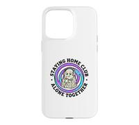 Cadeau de café rétro Ghost Staying Home Club Alone Together Coque pour iPhone 15 Pro Max