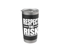 Cadeau de campagne Respectez le risque, santé et sécurité au travail Gobelet isotherme en acier inoxydable double paroi
