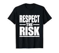 Cadeau de Campagne Respectez Le Risque, santé et sécurité au Travail T-Shirt Graphique avec Valeur, Homme, Noir, M
