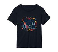 Cadeau de célébration Amusant du Plus Grand Oncle du Monde T-Shirt, Femme Grandes Tailles, Noir, 6X