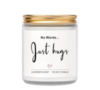 Cadeau de condoléances pour homme et femme, bougie commémorative parfumée à la lavande, cadeau de deuil, condoléances, cadeau de deuil, cadeau pour amie, sœur, cadeau de rétablissement, cadeau pour