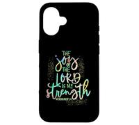 Cadeau de Confirmation « The Joy of The Lord is My Strength » Coque pour iPhone 16