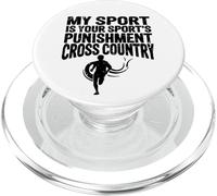 Cadeau de Cross-Country My Sport is Your Sports Punishment Runner PopSockets PopGrip pour MagSafe