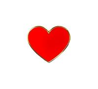 Cadeau de fête des mères: broche coeur | Broche coeur | L'amour | Cadeaux d'amour | Broche coeur | Épingle en émail | Épingles 2 cm Roug
