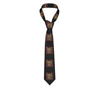 Cadeau de Fête des Pères Heureux Je T'aime Papa Cravate Animale pour Hommes Cravate en Soie Cadeau Costume Cravate de Mariage Ensemble de Mouchoirs Boutons de Manchette d'affaires tissés Ensemble de C