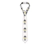 Cadeau de Fête des Pères Heureux Je T'aime Papa Cravate Animale pour Hommes Cravate en Soie Cadeau Costume Cravate de Mariage Ensemble de Mouchoirs Boutons de Manchette d'affaires tissés Ensemble de C