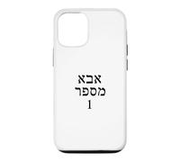 Cadeau de fête des pères numéro Un pour Papa en hébreu juif Israël Coque pour iPhone 12/12 Pro