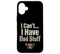 Cadeau de fête Funny Dad Pitmaster BBQ Papa Smoker Grill I Can't Coque pour iPhone 16 Plus