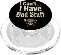Cadeau de fête Funny Dad Pitmaster BBQ Papa Smoker Grill I Can't PopSockets PopGrip pour MagSafe