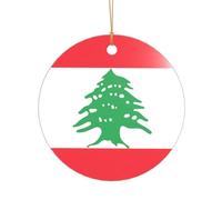 Cadeau de fête prénuptiale imprimé drapeau du Liban, décoration de Noël Mr & Mrs, un cadeau souvenir de mariage unique