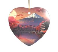 Cadeau de fête prénuptiale imprimé paysage du mont Fuji du Japon, décoration de Noël Mr & Mrs, un cadeau souvenir de mariage unique