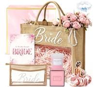 Cadeau de fête prénuptiale pour future mariée, cadeau de mariée avec sac, trousse de maquillage, élastique à cheveux, bracelet, porte-jarretelles pour enterrement de vie de jeune fille, épouse