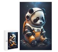 Cadeau De Fin D’année : Panda Astronaut Space Suit-7, 1000 PCS, Casse-tête en Bois pour Adultes; pour Partager Un Moment Autour De La Table