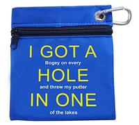 Cadeau de golf pour homme et papa - Cette pochette de golf amusante est un cadeau de golf fantaisie pour tout golfeur pour ranger des balles de golf ou des accessoires de golf, un support de tee -