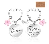 Cadeau de grand-mère, porte-clés pour grand-mère 3 x 6 cm avec enveloppe, meilleur cadeau d'anniversaire, cadeau de fête des mères, cadeau de fête des mères, cadeau de Noël, cadeau de retraite