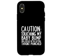 Cadeau de Grossesse « Do Not Touch The Baby Bump » Coque pour iPhone X/XS