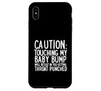 Cadeau de Grossesse « Do Not Touch The Baby Bump » Coque pour iPhone XS Max