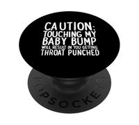 Cadeau de Grossesse « Do Not Touch The Baby Bump » PopSockets PopGrip Adhésif