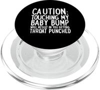 Cadeau de Grossesse « Do Not Touch The Baby Bump » PopSockets PopGrip pour MagSafe