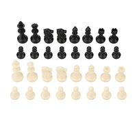 Cadeau de Juillet 32 pièces d'échecs Standard, Chessmen de Tournoi de Remplacement International Noir et Blanc