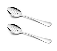 Cadeau de la Saint-Valentin,2 PCS 8 Inch Engraved Dessert Forks - Premium Personalized Stainless Steel Couple Gifts for Valentine's Day [VD04]