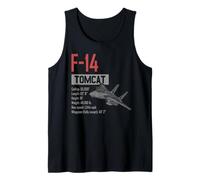 Cadeau de l'aviation militaire F-14 Tomcat Fighter Jet Débardeur