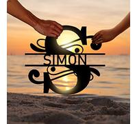 Cadeau de Mariage Original Pancarte Personnalisable, Plaque Personnalisée Cadeau Anniversaire Mariage pour Couple, Plaque Maison Personnalisée Decoration Murale Panneau Decoratif Exterieur Metal